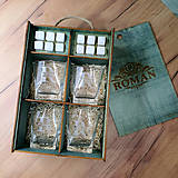 Nádoby - Personalizované Poháre na Whisky Set Sottile – 4 Poháre, Kamene - 16494502_