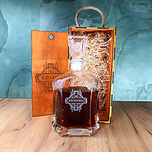 Nádoby - Personalizovaná Karafa na Whisky/ Rum/ Koňak – Campido - 16495051_