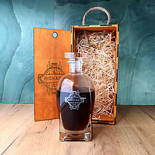 Nádoby - Personalizovaná Karafa na Whisky/ Rum/ Koňak – Sottile - 16495062_