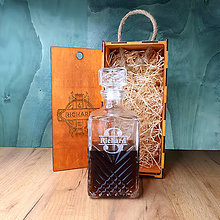 Nádoby - Personalizovaná Karafa na Whisky/ Rum/ Koňak – Clásico - 16495114_