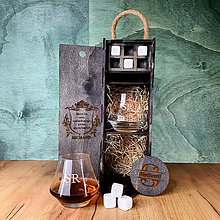 Nádoby - Personalizované Poháre na Whisky Set Specials + Kamene, Tácky - 16495147_