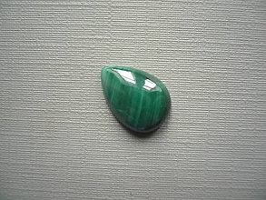 Minerály - Kabošon - malachit 14 mm, č.59f - 16495148_