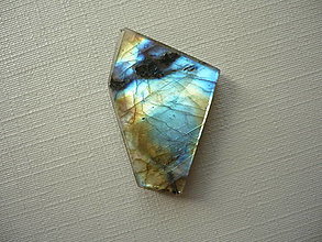 Minerály - Plátek - labradorit 25 mm, č.21f - 16495537_