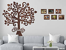 Iný materiál - Drevená dekorácia na stenu (strom) 0458 - 16496117_