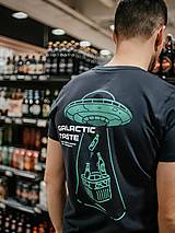 Pánske oblečenie - Unisex tričko Galactic taste - Inkoustově šedá - 16494236_
