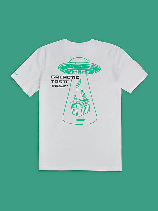 Unisex tričko Galactic taste - Biela