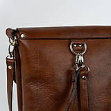 Batohy - Kožený batoh Lara (dollaro brown) - 16497355_