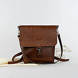 Batohy - Kožený batoh Lara (dollaro brown) - 16497361_