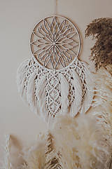 Dekorácie - Macrame lapač snov, Feathers - 16496892_
