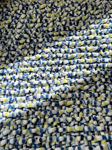 Detský textil - Ručně pletená žinylková deka pro miminko - melír - 16496979_