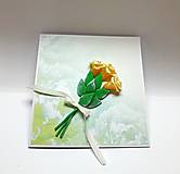 Papiernictvo - Pohľadnica ... kytica ruží (aj) k narodeninám II - 16499374_