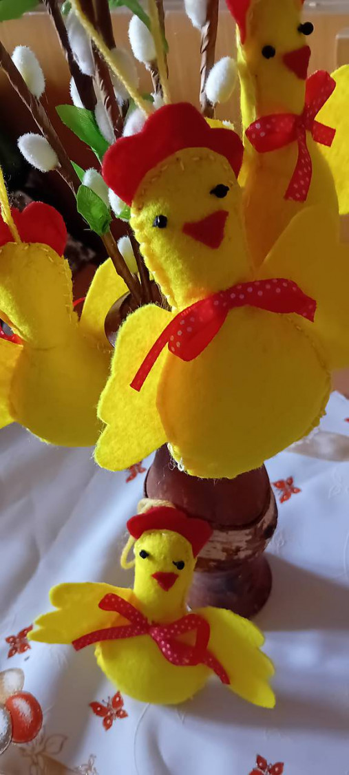 Dekorácie - Sliepočka žltá - 16500091_