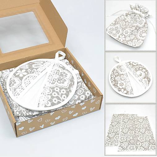 Úžitkový textil - Bielo béžový bavlnený set do kuchyne ZARA - 16500921_