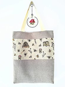 Nákupné tašky - Nákupná taška Včielky a úliky - 16500387_
