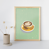 Grafika - Plagát pre kávičkárov - Cappuccino - 16500978_