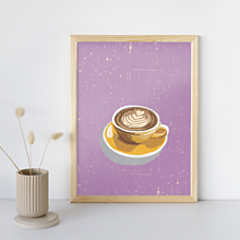Grafika - Plagát pre kávičkárov - Cappuccino - 16500971_