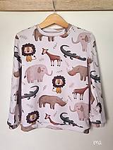 Detské oblečenie - Rebrované tričko Afrika - 16500469_