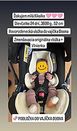 Detský textil - Vlnienka novorodenecká vložka do vajíčka Doona 100% Merino top super wash Natural na mieru - 16501629_