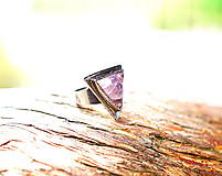 Prstene - Nerezový prsten.... " Pink triangle" - 16502425_