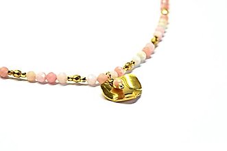 Náramky - Náhrdelník z ružového opálu - 16501817_