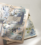 Papier - Nálepkový set - sticker book " Blue Dream" - 16502019_