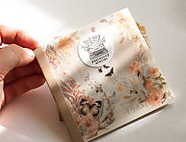 Papier - Nálepkový set - sticker book " Apricot Romance" - 16502022_