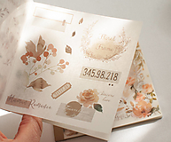 Papier - Nálepkový set - sticker book " Apricot Romance" - 16502025_