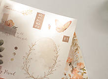 Papier - Nálepkový set - sticker book " Apricot Romance" - 16502028_