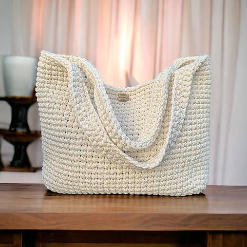 Kabelky - LanaShopperbag natur so zlatou - 16504203_