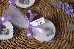 Darčeky pre svadobčanov - Voňavé levanduľové aroma vosky pre hostí - 16503368_
