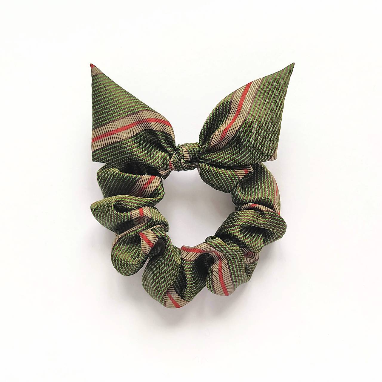 Scrunchie kravatová (zelená)