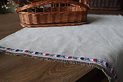 Úžitkový textil - Obrúsok ľanový na chlebík - 16504190_