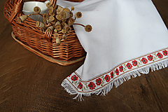 Úžitkový textil - Obrúsok na chlebík  -maky - 16504236_