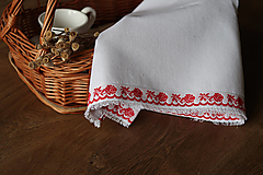 Úžitkový textil - Obrúsok na chlebík  -retro krajka - 16504297_