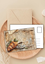 Papiernictvo - Pohľadnica " raňajky " - 16503356_