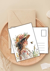  - Pohľadnica " priateľka včielka " - 16503375_