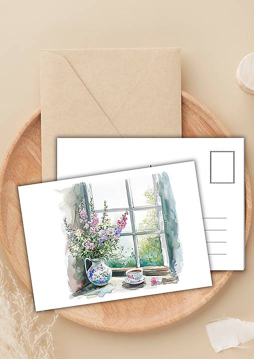 Papiernictvo - Pohľadnica " nežný výhľad " - 16503363_