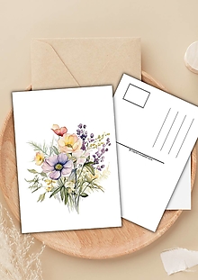 Papiernictvo - Pohľadnica " poteš sa kvetmi " - 16503387_