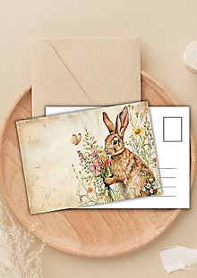 Papiernictvo - Pohľadnica " rozkošný zajko " - 16503401_