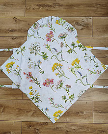 Detský textil - Jemná kvetinová zavinovačka - D9 (Obliečka) - 16505950_