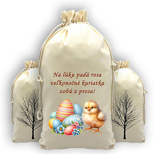 Iné tašky - Dekoračné vrecko KURIATKO g - 16504016_