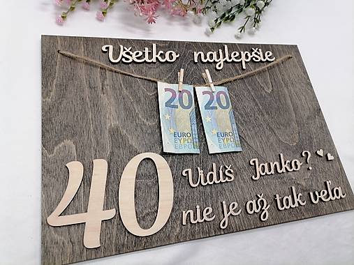 Tabuľky - !!! AKCIA!!! Tabuľka k narodeninám čierna - 16505232_