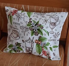 Úžitkový textil - Coffee - dekorativna obliečka na vankuš - 16504809_
