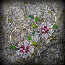 Náušnice - Kvety sakury - 16506110_