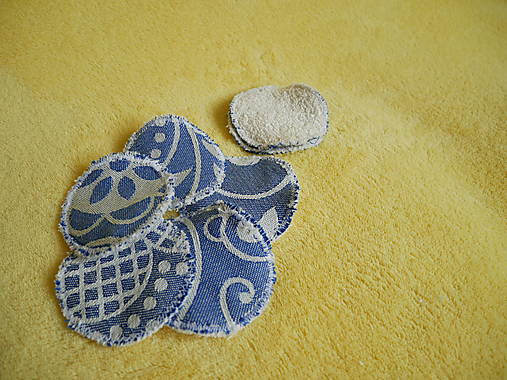 Úžitkový textil - Odličovacie tampóny Blue - 16507831_