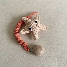 Hračky - Set s morskou hviezdicou / marhuľkovo-lososový (2 hračky) - 16506945_
