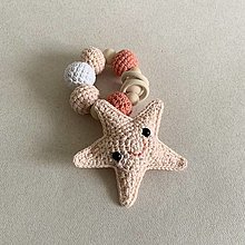 Hračky - Set s morskou hviezdicou / marhuľkovo-lososový (2 hračky) - 16506946_