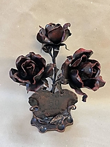 Dekorácie - Kovaná kytica ruží - 16507646_