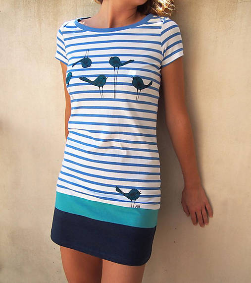 Šaty - Zľava 50% - Blue navy dress - 16507976_