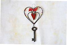 Dekorácie - Kľúč od srdca - 16507871_